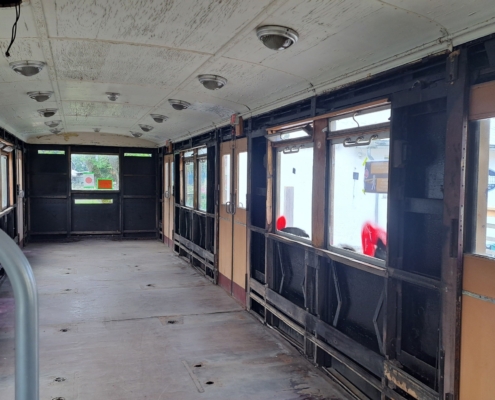 Das Innere der alten S-Bahn