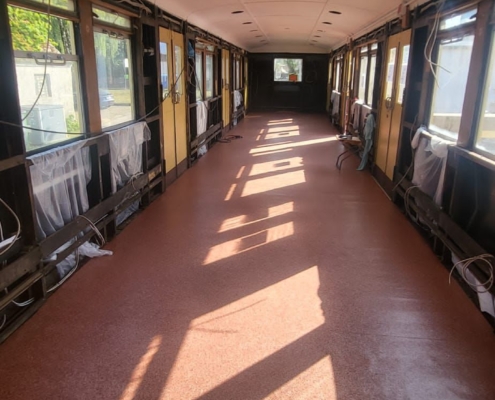 Noch ist der Platz in der S-Bahn leer