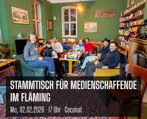 Einladung zum nächsten Stammtisch für Medienschaffende im Fläming am 02.02.2026