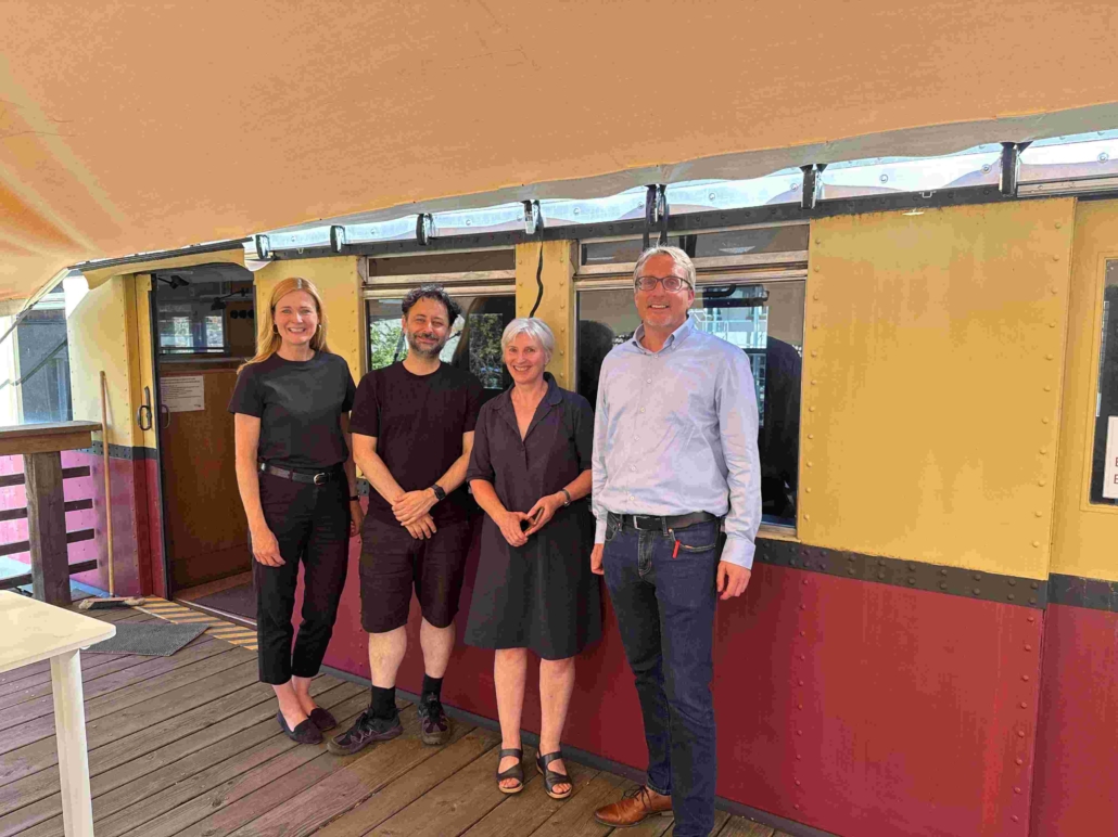 Gruppenbild der Sommertour der SPD-Landtagsfraktion am Coconat